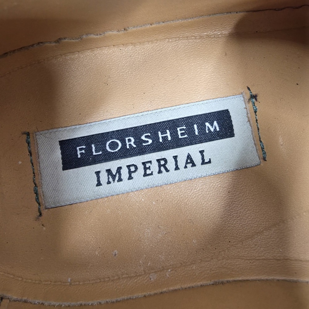 Florsheim Imperial Oxford Shoes Mens 12‎ D Kenmoor Black Leather Longwing Brogue - Picture 9 of 12